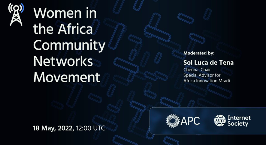 Women in the Africa Community Networks Movement banner