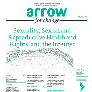  image linking to ARROW for Change: Sexuality, Sexual and Reproductive Health and Rights, and the Internet 