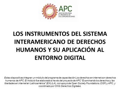  image linking to Los instrumentos del Sistema Interamericano de Derechos Humanos y su aplicación digital: módulo de capacitación 